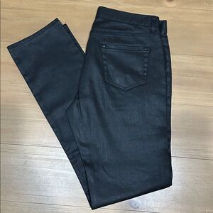 John Varvatos black coated Chelsea fit jeans
